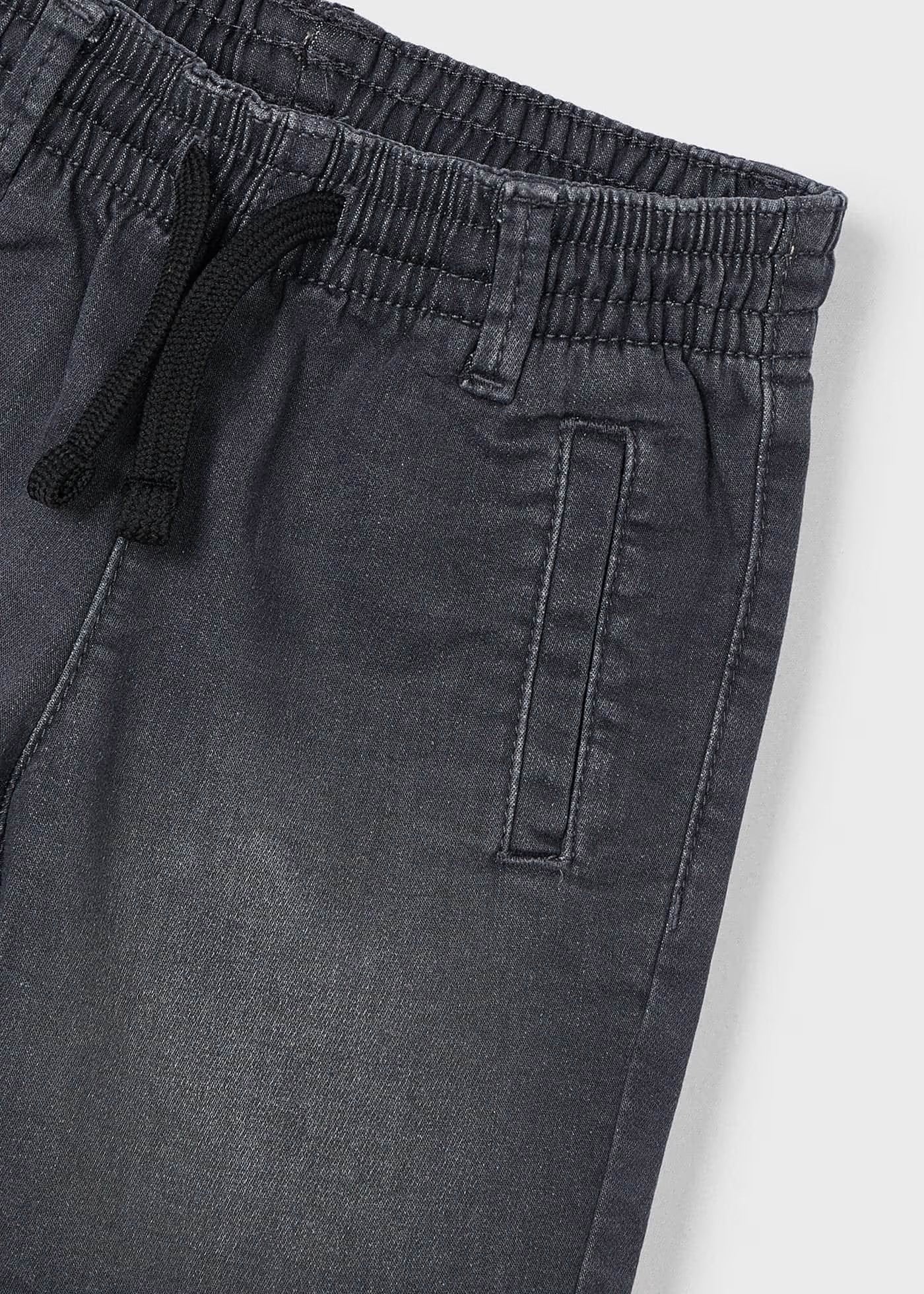 Mayoral Gray Soft Denim Short