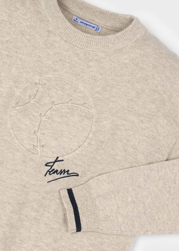 Mayoral Baseball Embossed Sweater