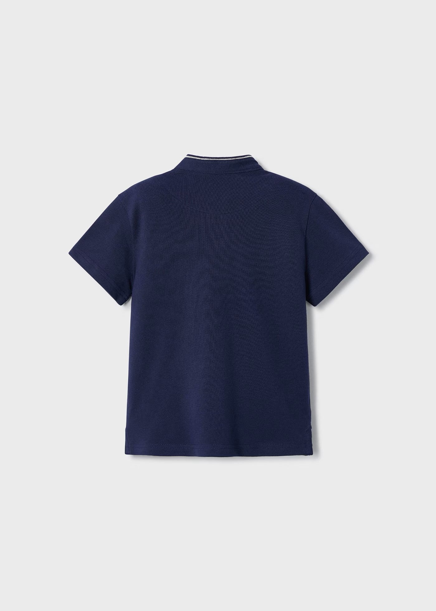 Mayoral Navy Mandarin Neck Shirt