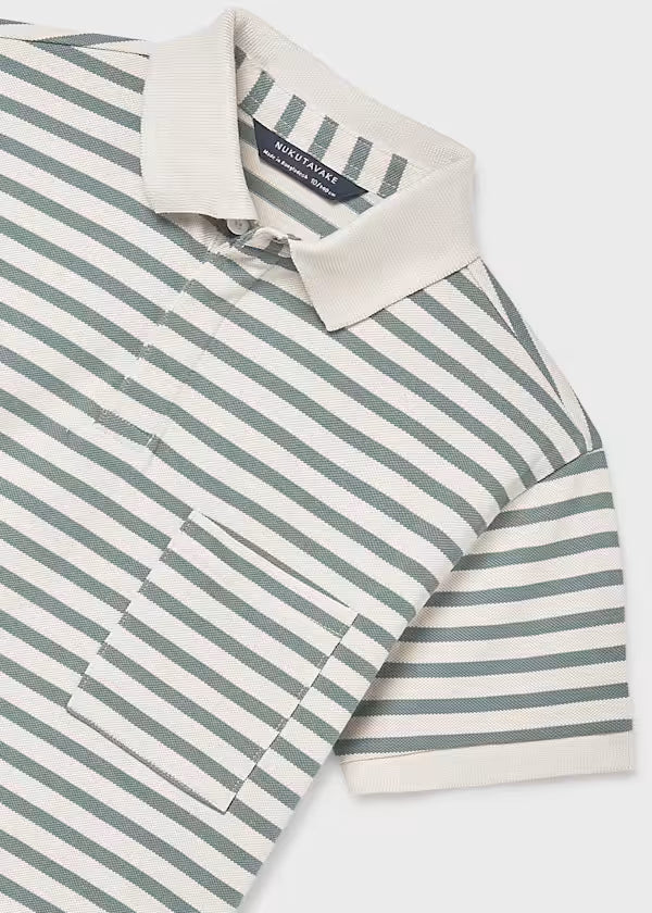 Nukutavake Bayleaf Stripe Polo Shirt