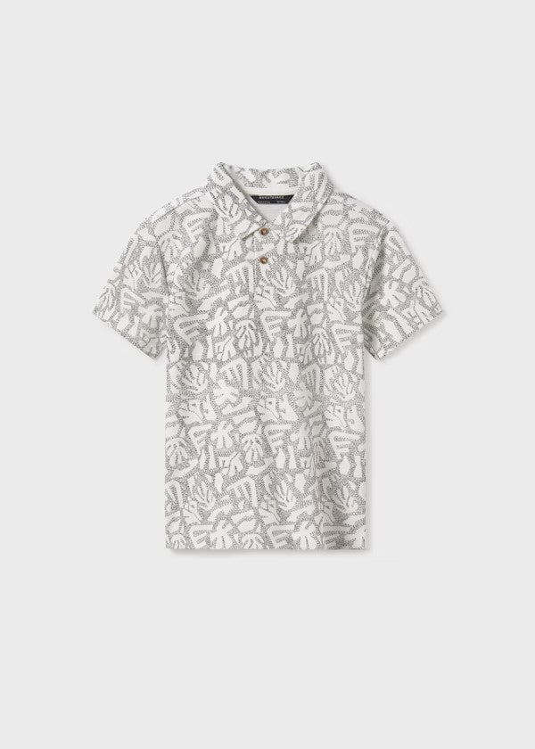 Nukutavake Black Print Polo