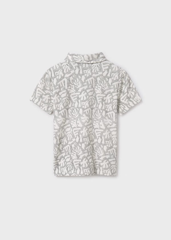 Nukutavake Black Print Polo