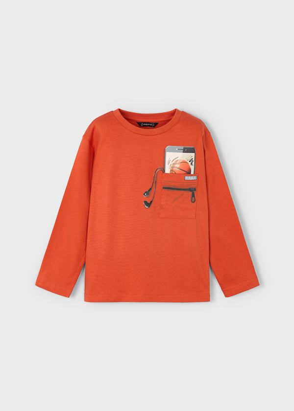 Mayoral Orange Basketball Shirt