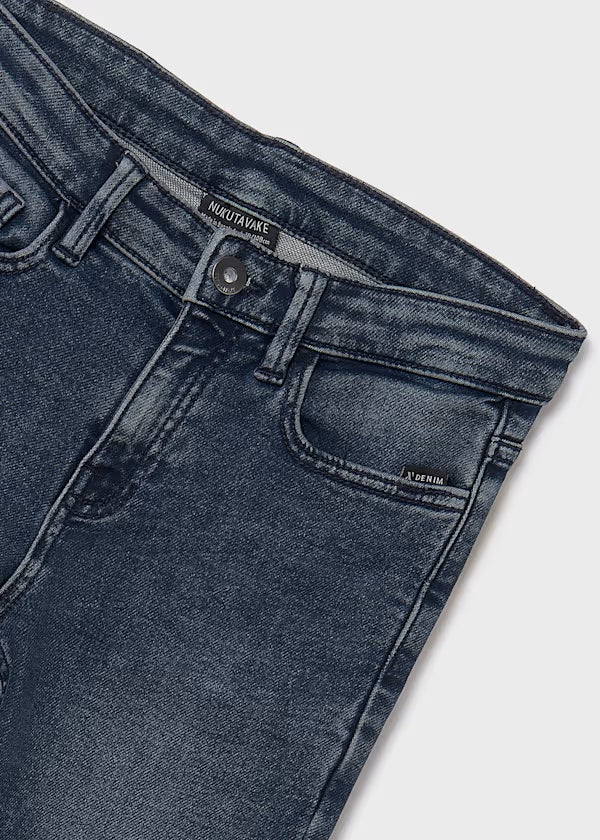 Nukutavake Blue Black Soft Denim Jean
