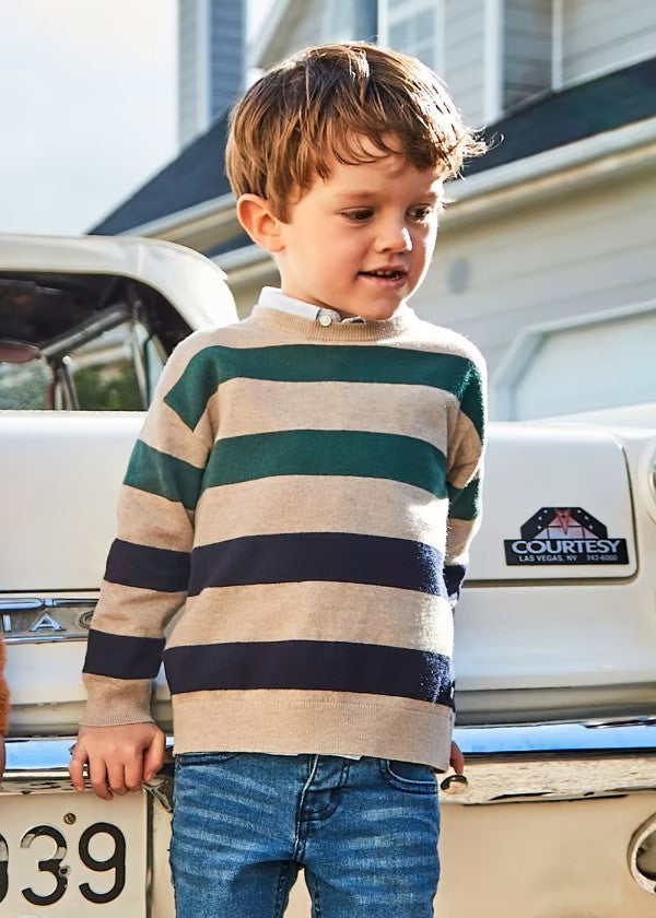 Mayoral Rock Stripe Pullover Sweater