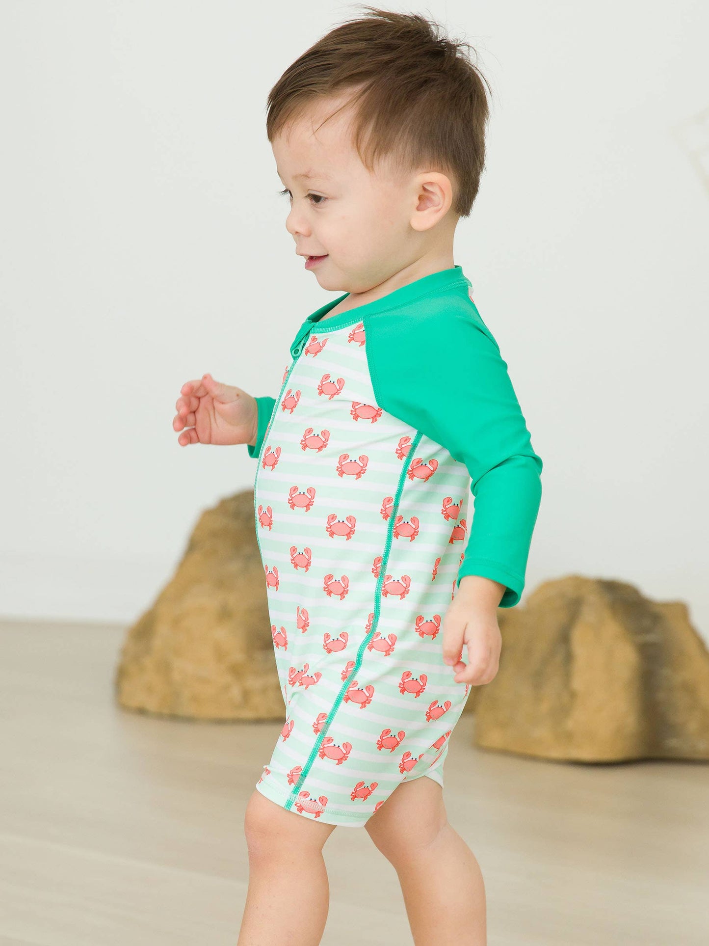 RuggedButts Crabby Cove Rash Guard Swimsuit