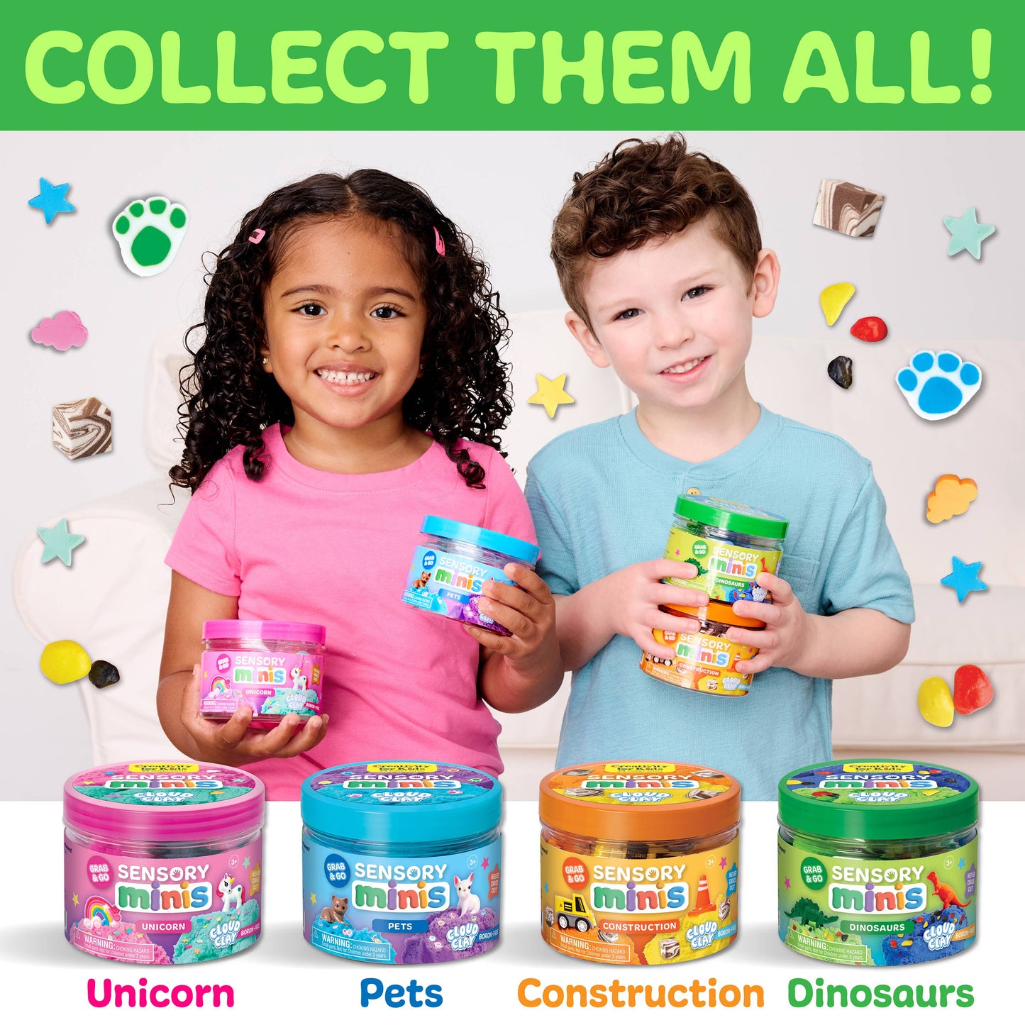 Dinosaur Cloud Clay Mini Play Jar