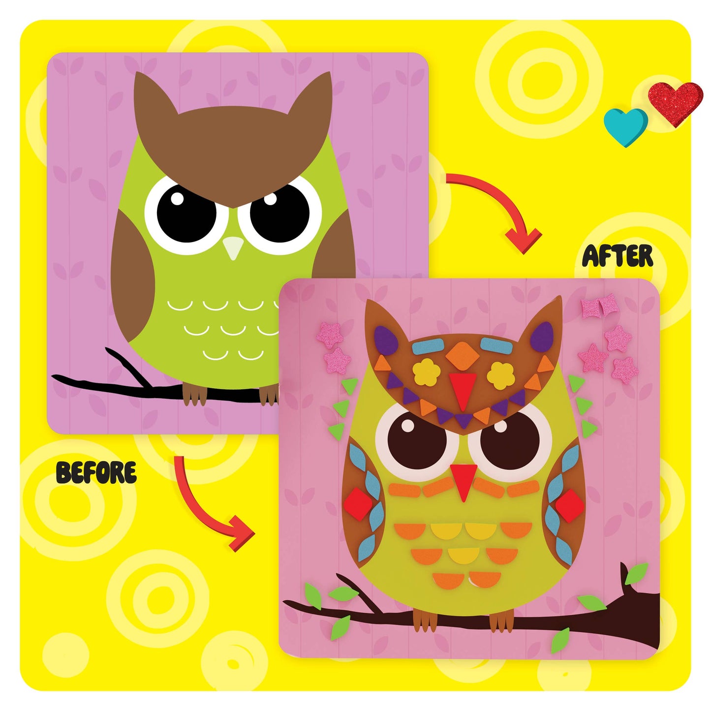 Mess-Free Foam Sticker Art Kit