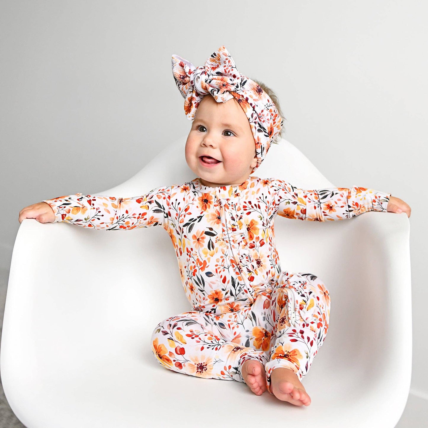 Phoebe Ruffle Zip Romper