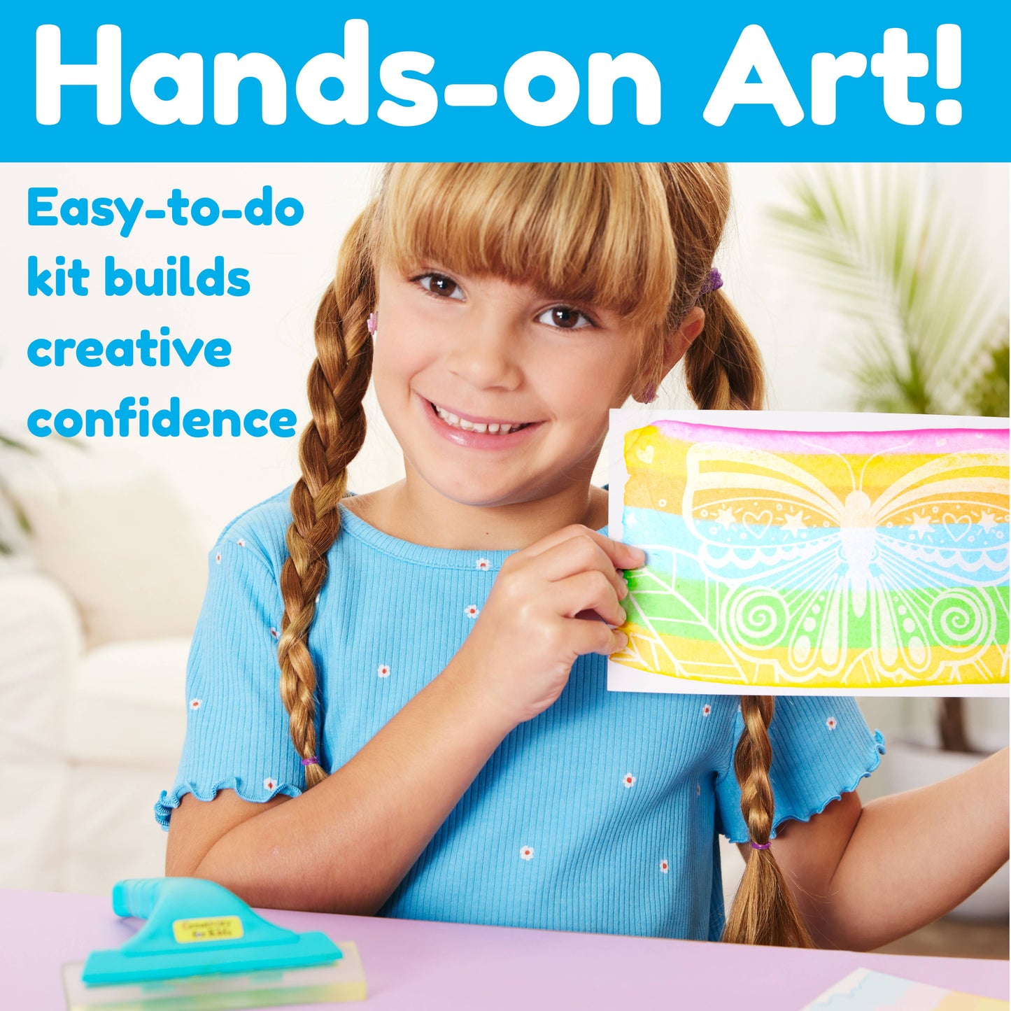 Squeegeez Magic Reveal Art Butterfly Paint Set