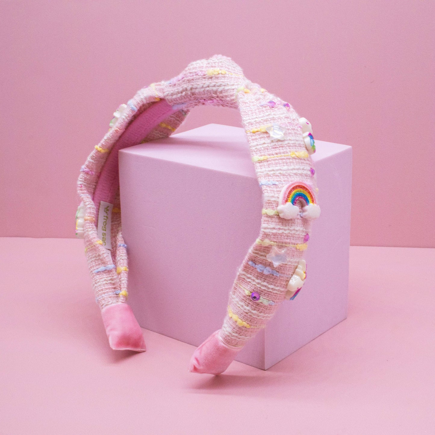 Unicorn Knotted Headband - Rainbow Knot Hair Band for Kids