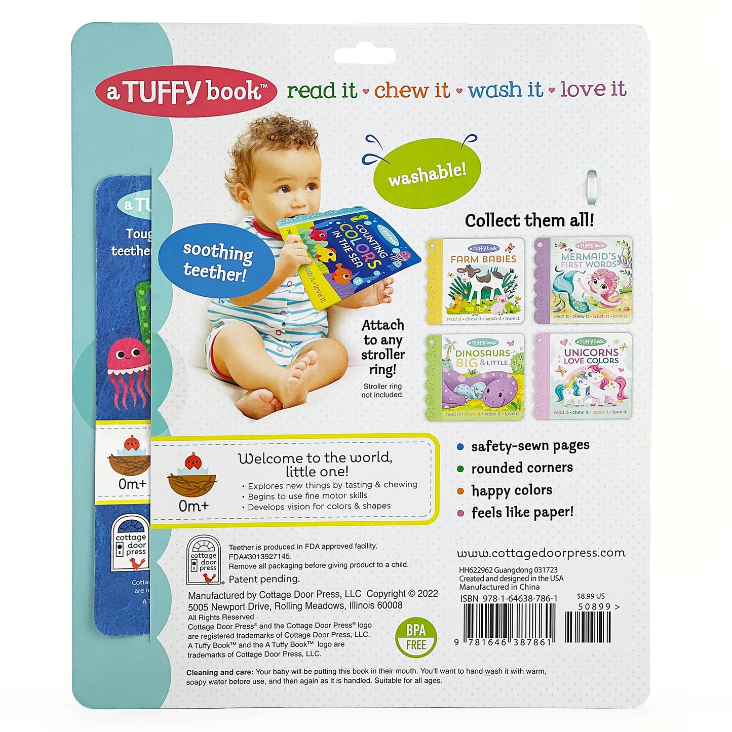 Counting Colors in the Sea Tuffy Teether Indestructible