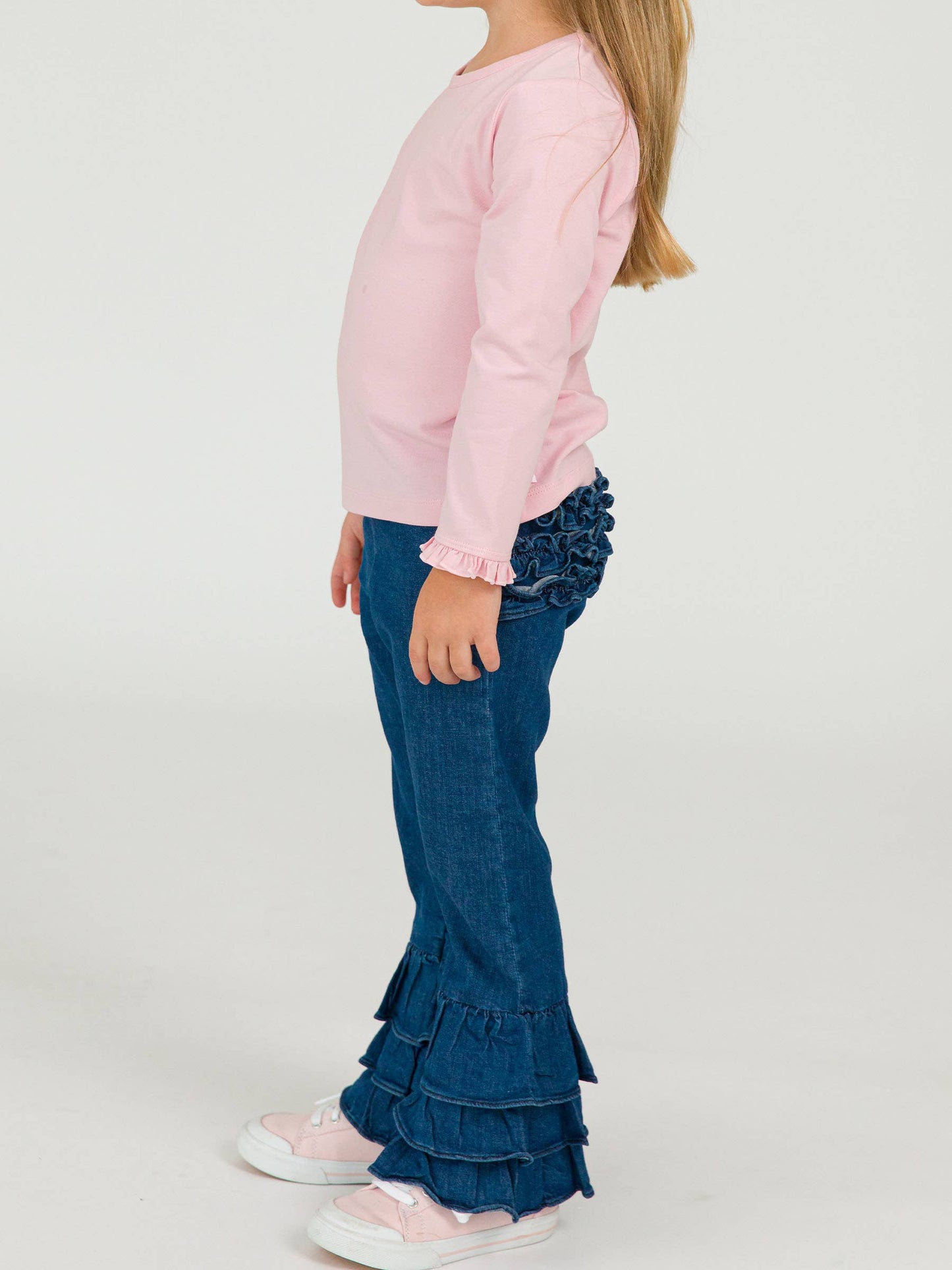 RuffleButts Ruffle Flare Pants