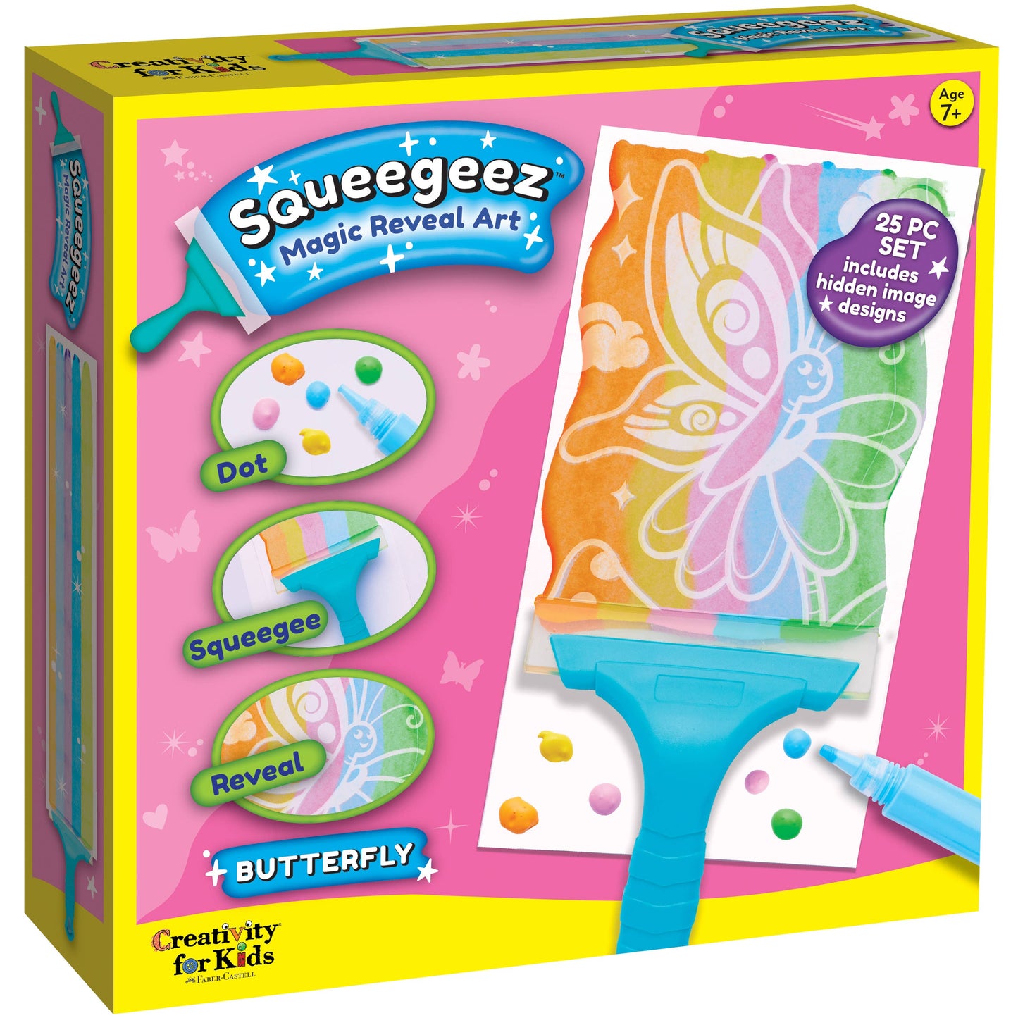 Squeegeez Magic Reveal Art Butterfly Paint Set