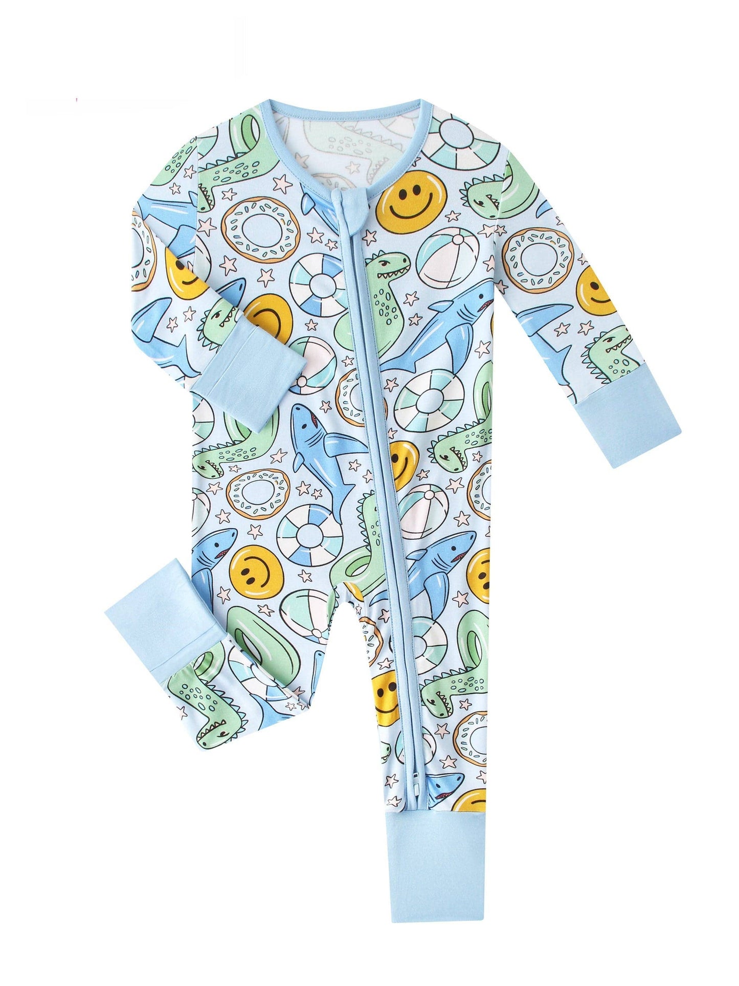Smiley Shark Zippy Romper