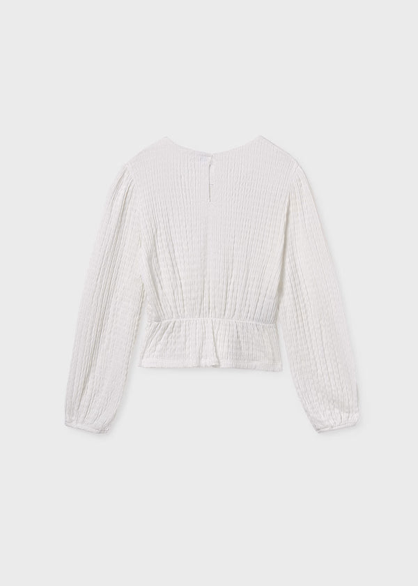 Mayoral Ivory Bow Top
