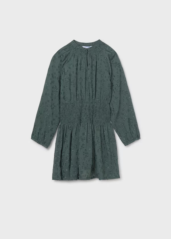 Mayoral Eucalyptus Chiffon Dress