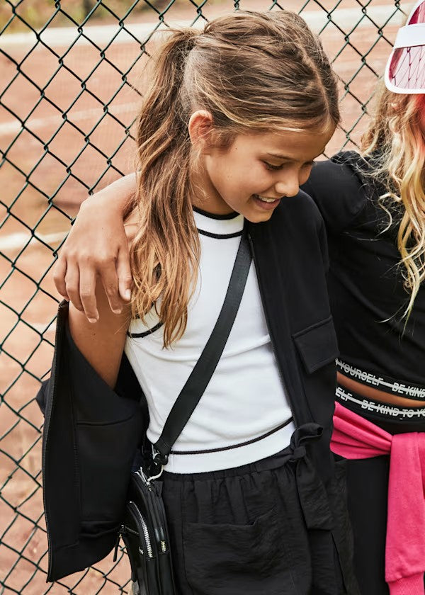 Mayoral Black & White Tank and Short Set