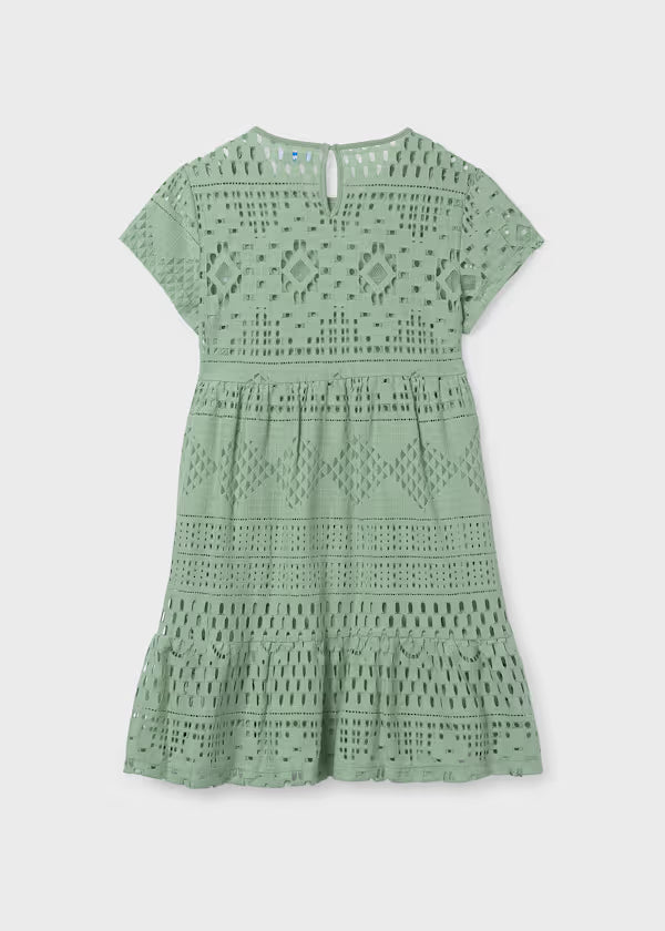 Mayoral Sage Eyelet Dress