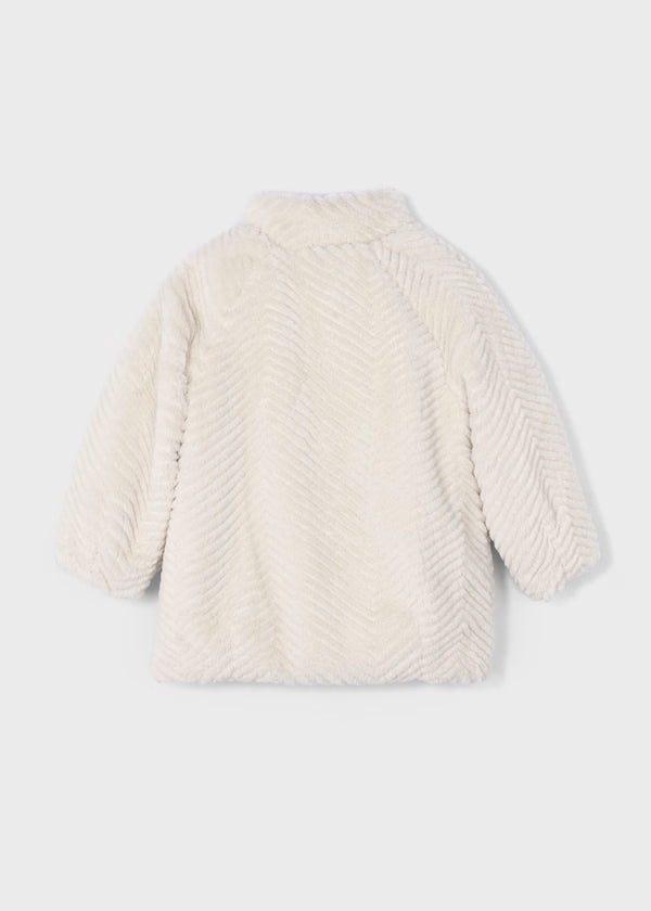 Mayoral Sand Faux Fur Coat