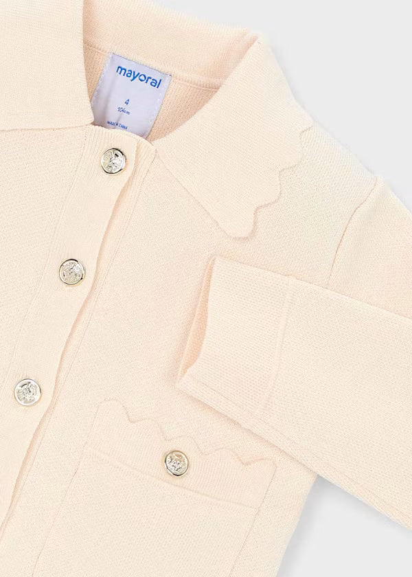 Mayoral Chickpea Scalloped Jacket