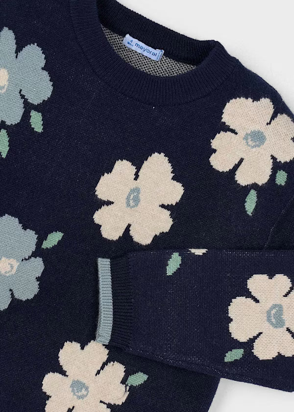 Mayoral Jade Floral Sweater
