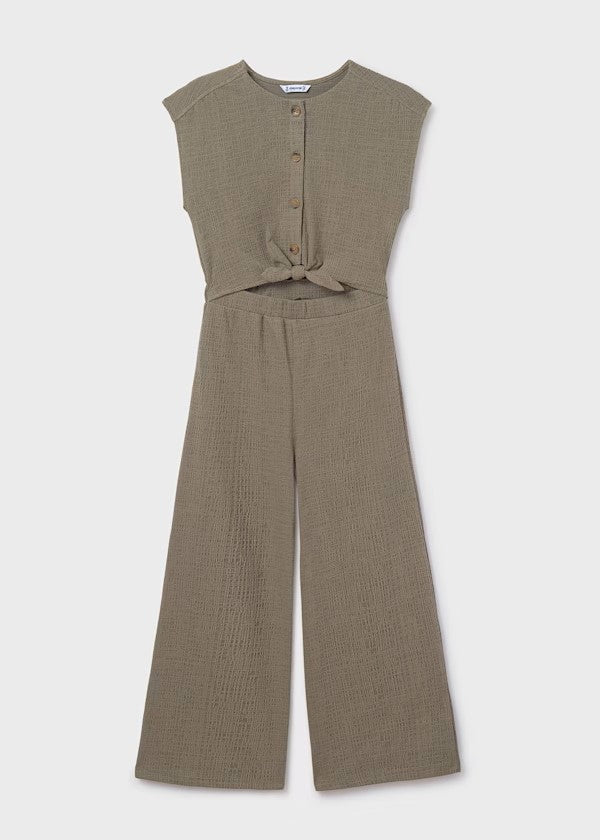 Mayoral Moss Button Jumpsuit