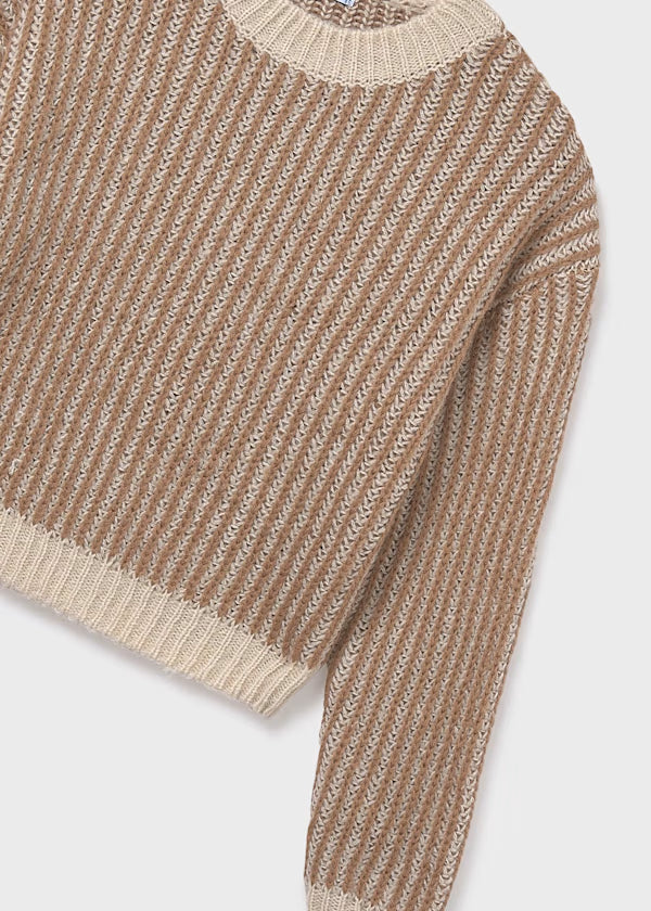 Mayoral Camel Knit Sweater