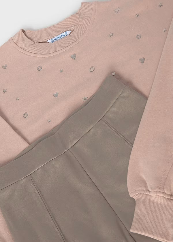 Mayoral Nude Studded Tunic Set