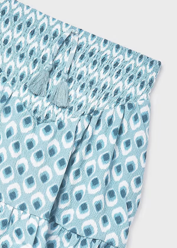 Mayoral Blue Printed Skirt