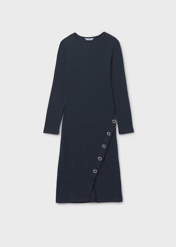 Mayoral Petroleum Ribbed Dress