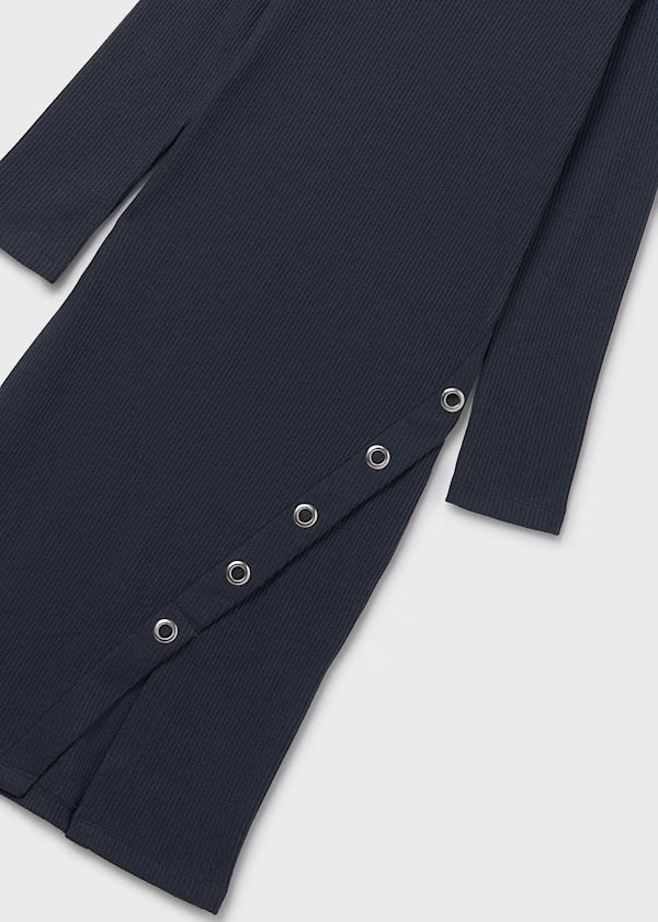 Mayoral Petroleum Ribbed Dress