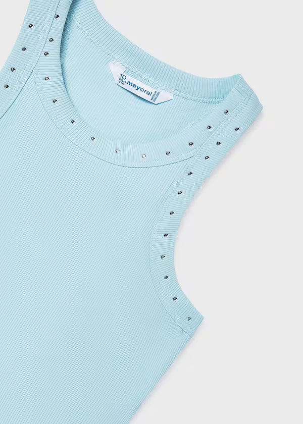 Mayoral Blue Studded Tank Top