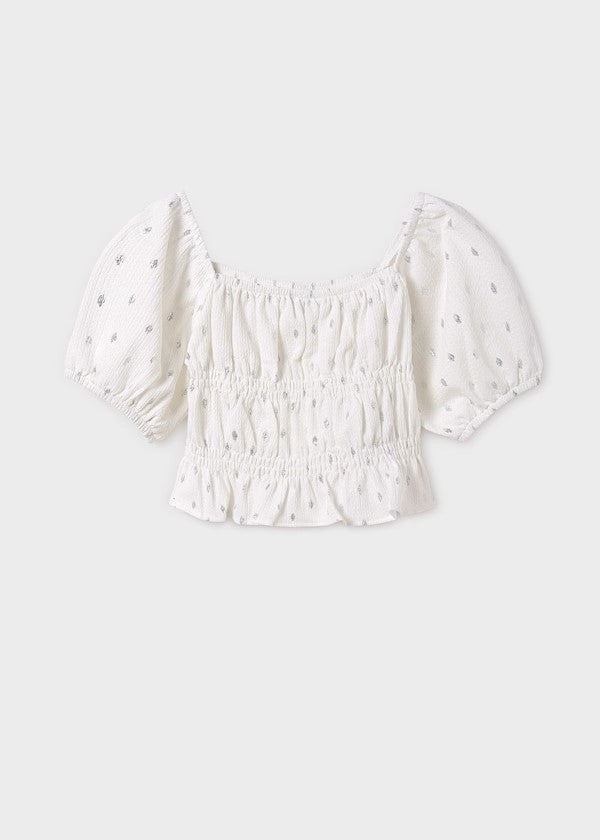 Mayoral Silver Streak Skirt Set