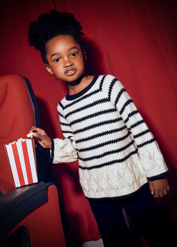 Mayoral Stripe Sweater & Pant Set