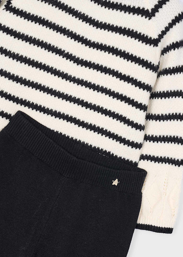 Mayoral Stripe Sweater & Pant Set