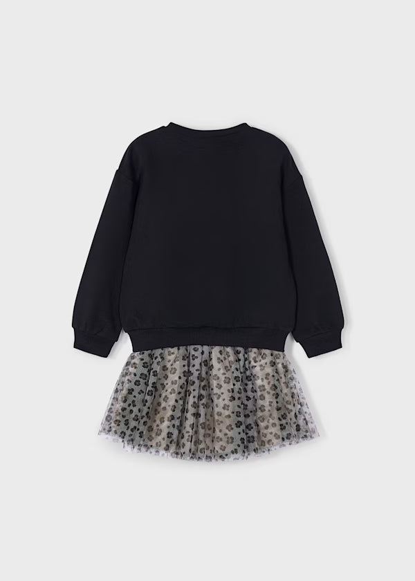 Mayoral Leopard Tulle Skirt Set