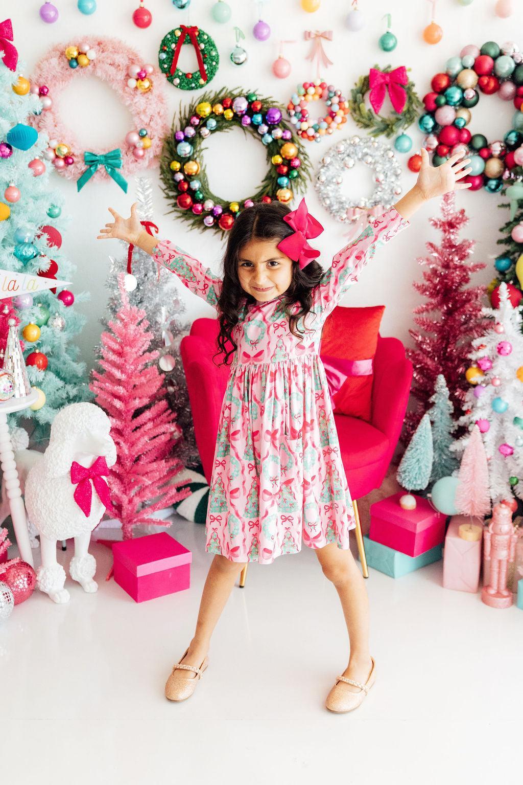 Jingle Bows Twirl Dress
