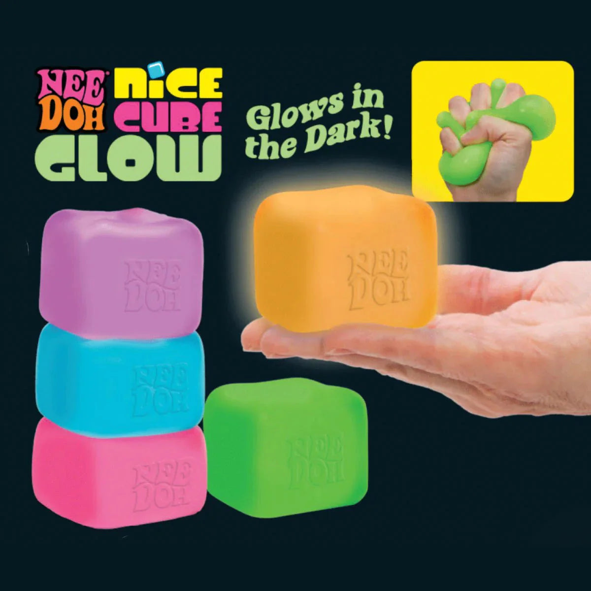 NeeDoh Glow Nice Cube