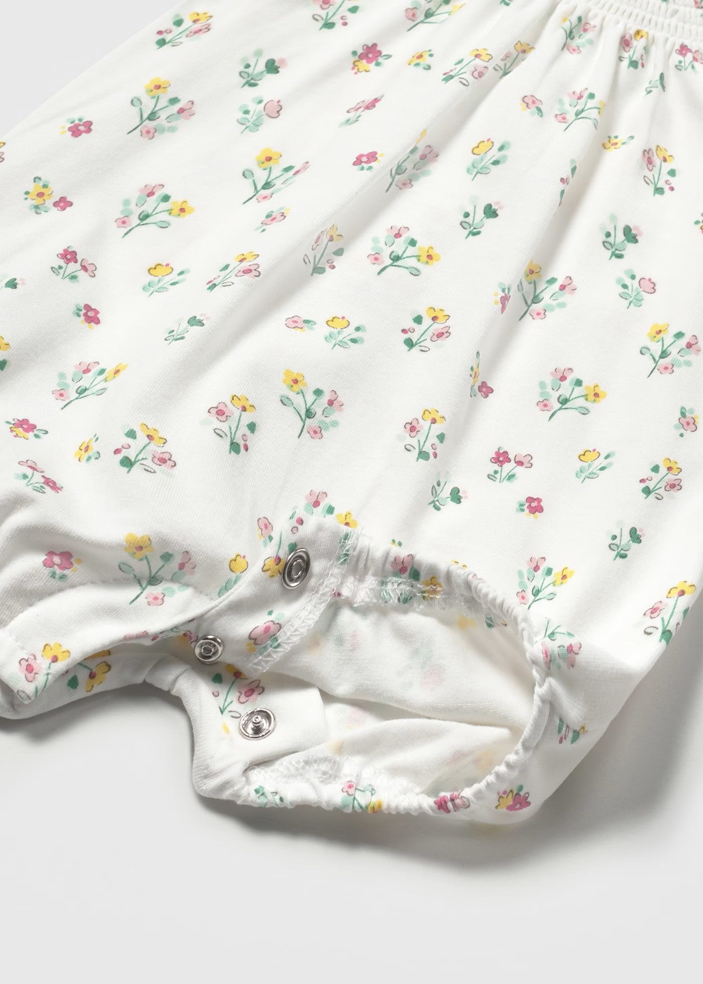 Mayoral Smocked Floral Romper