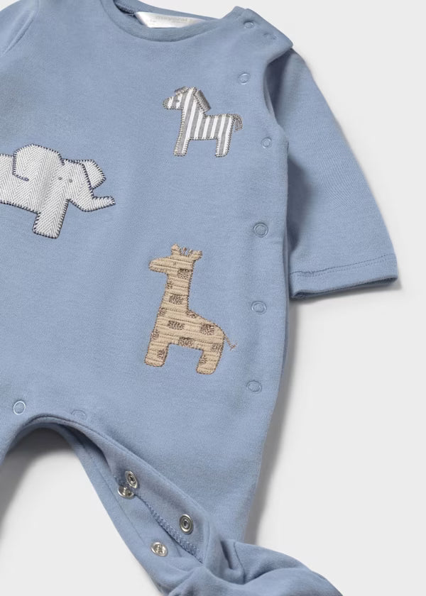 Mayoral Applique Safari Animal Footie
