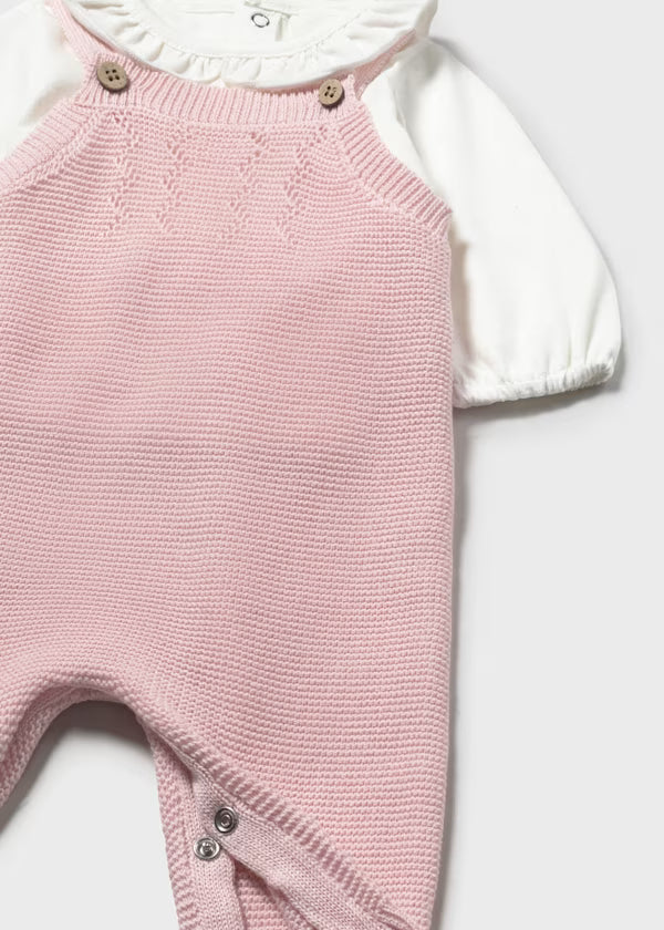 Mayoral Quartz Sweater Knit Overall Set