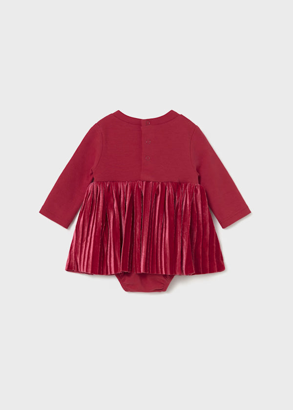 Mayoral Cherry Red Pleated Dress