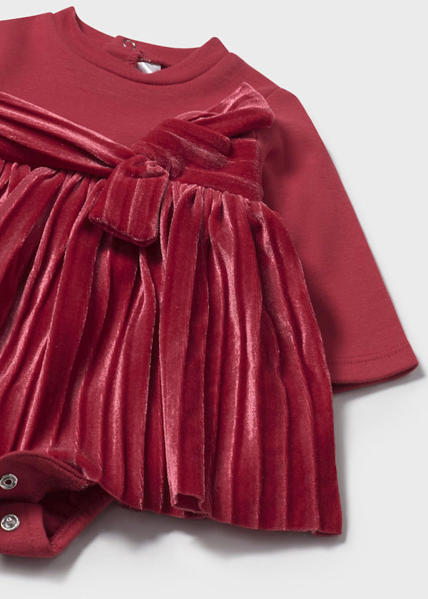 Mayoral Cherry Red Pleated Dress