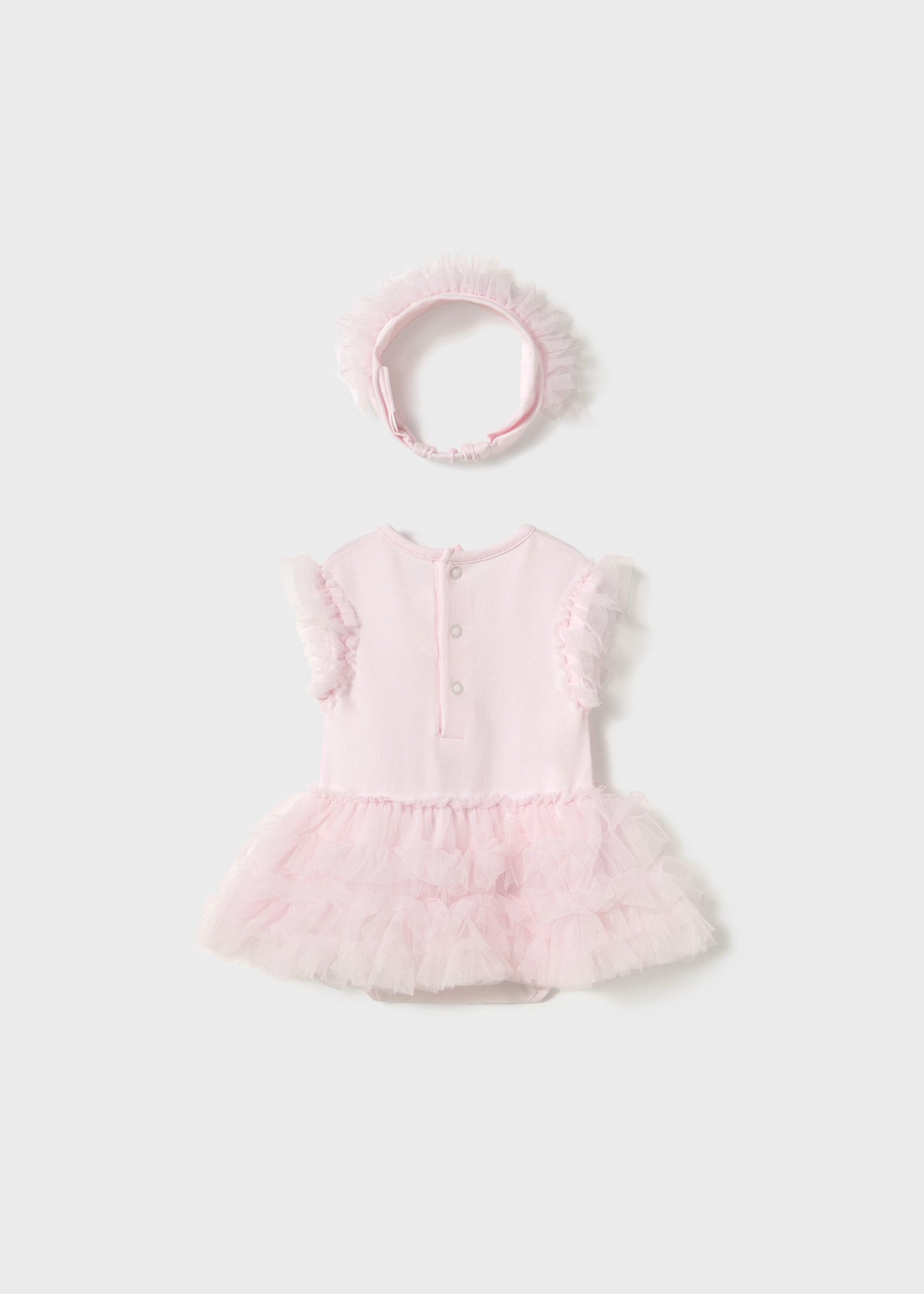 Mayoral Pink Tutu Bodysuit & Headband