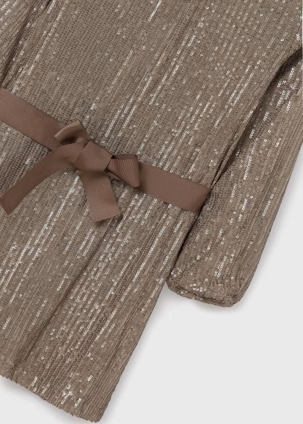 Mayoral Mocha Sequin Dress