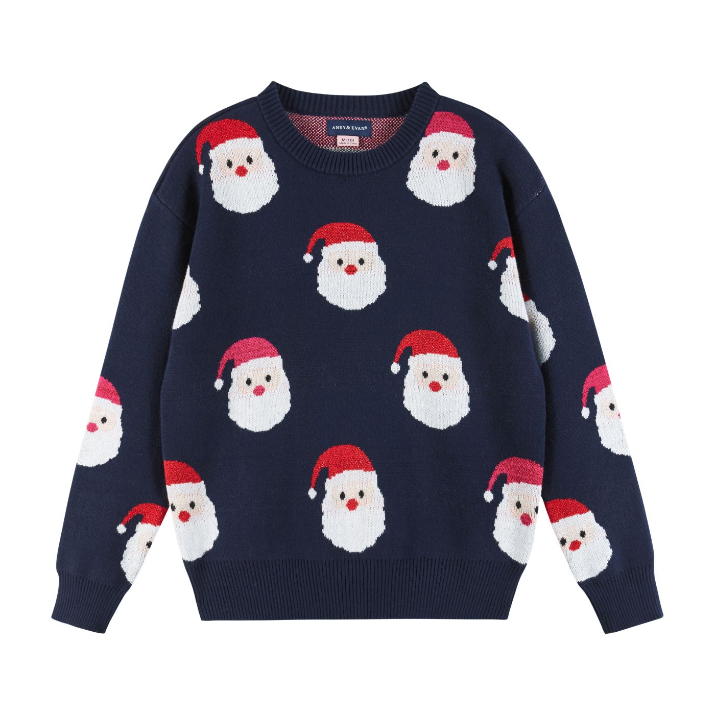 Andy & Evan Navy Santa Sweater