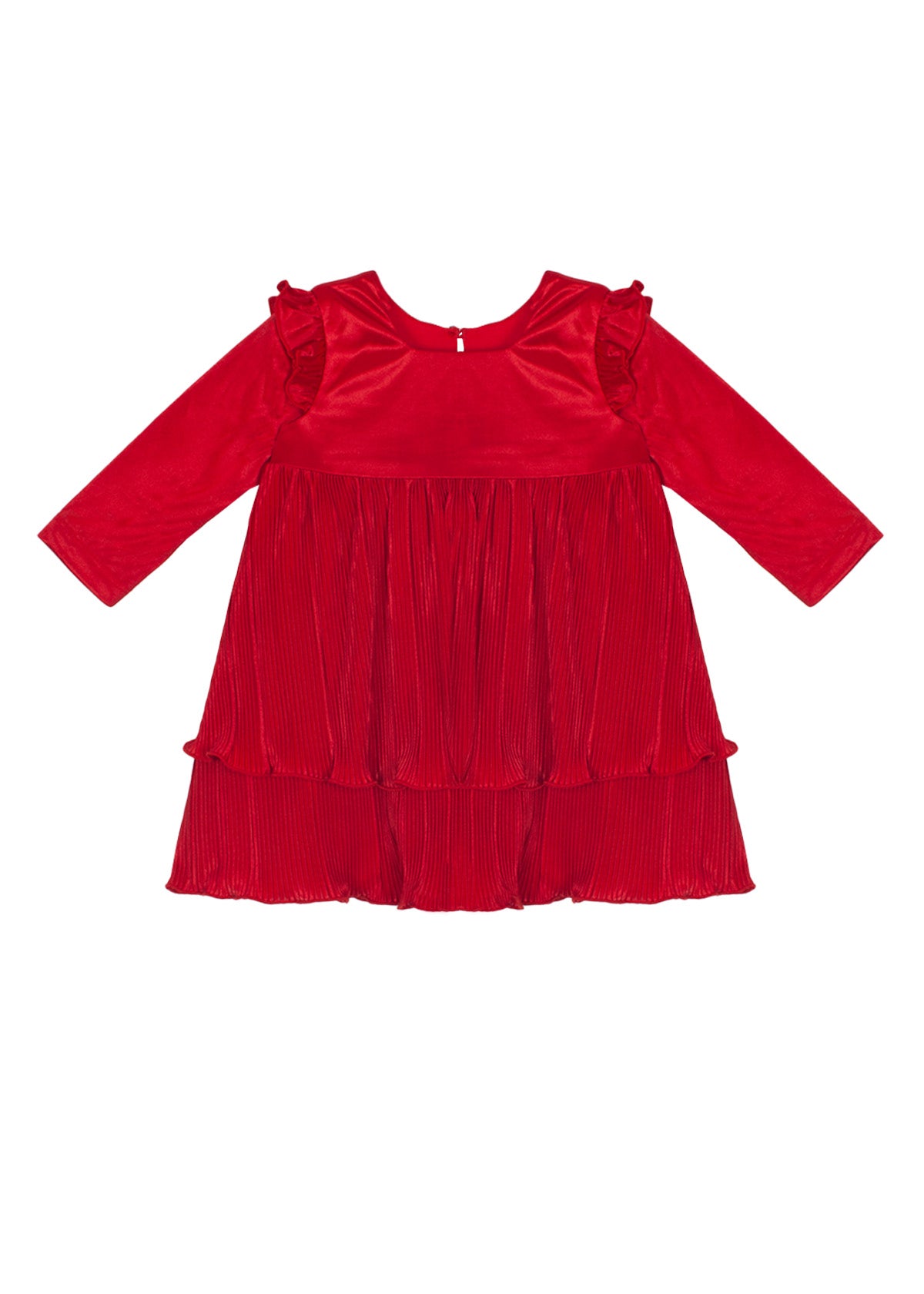 Isobella & Chloe Red Empire Waist Merry 'n Bright Dress