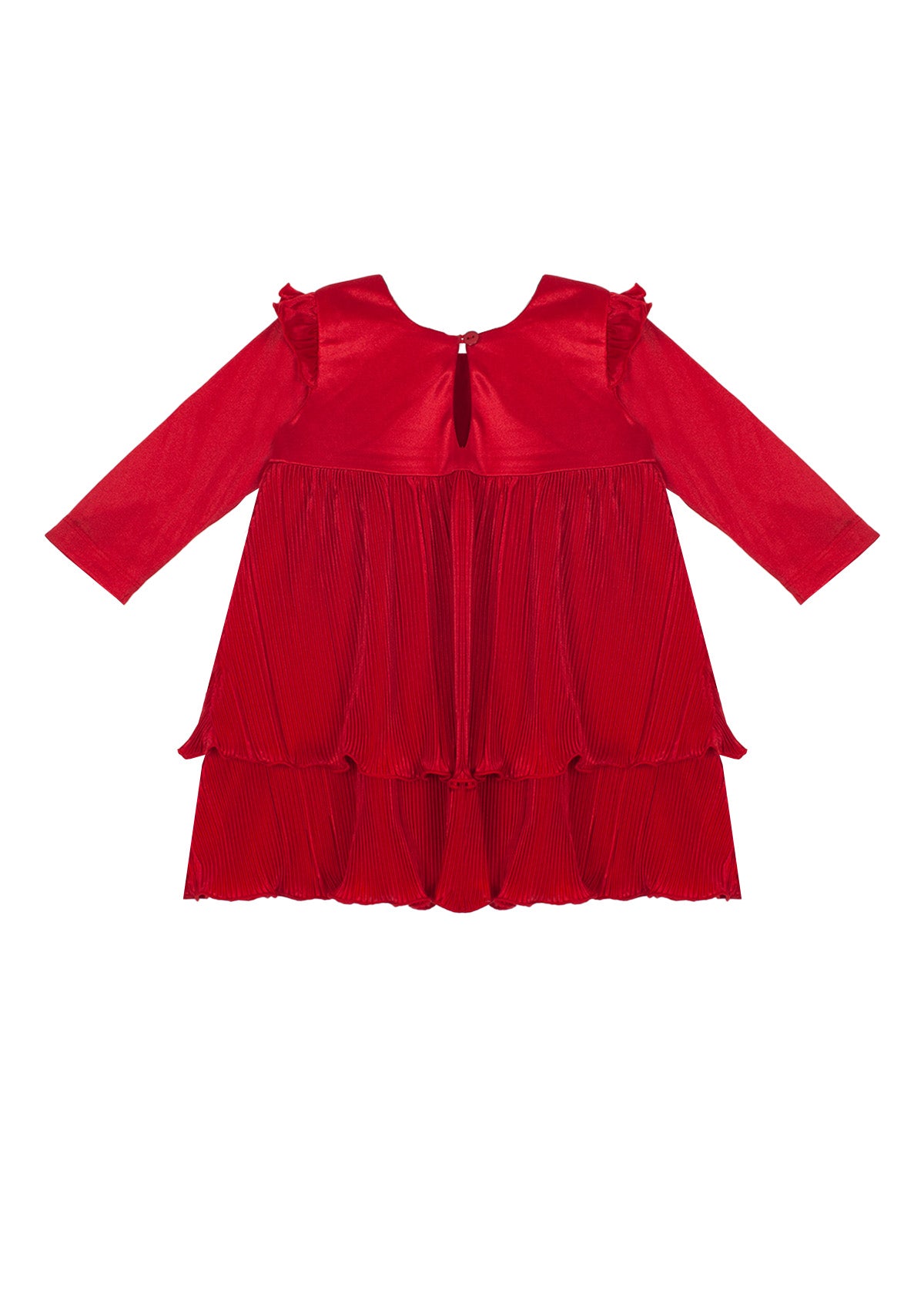 Isobella & Chloe Red Empire Waist Merry 'n Bright Dress