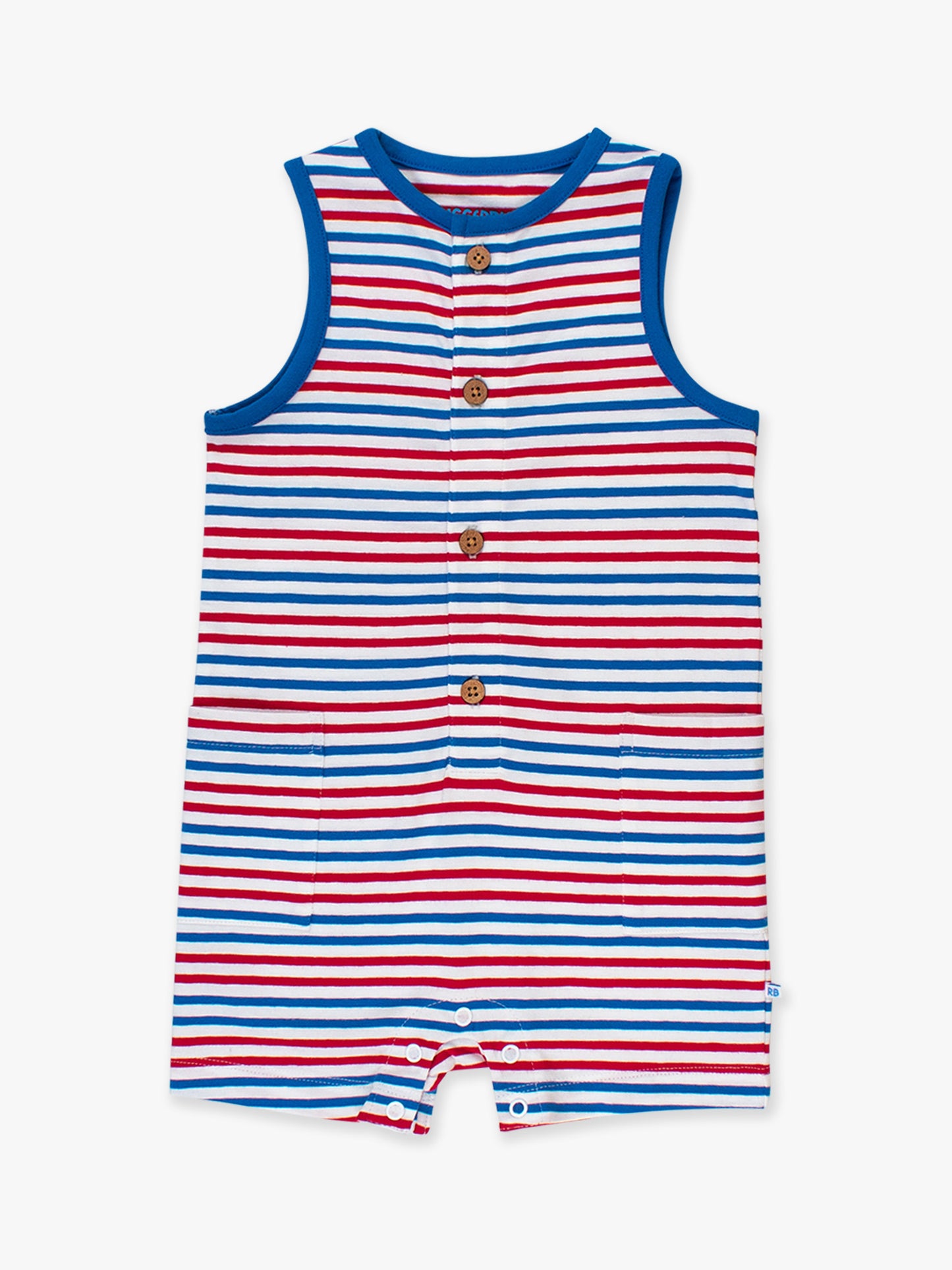 RuggedButts Red White & Blue Pocket Romper